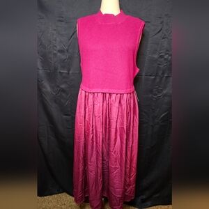 NWT Eloquii Mixed Fabric Special Occassion Dress Plus Size 26/28